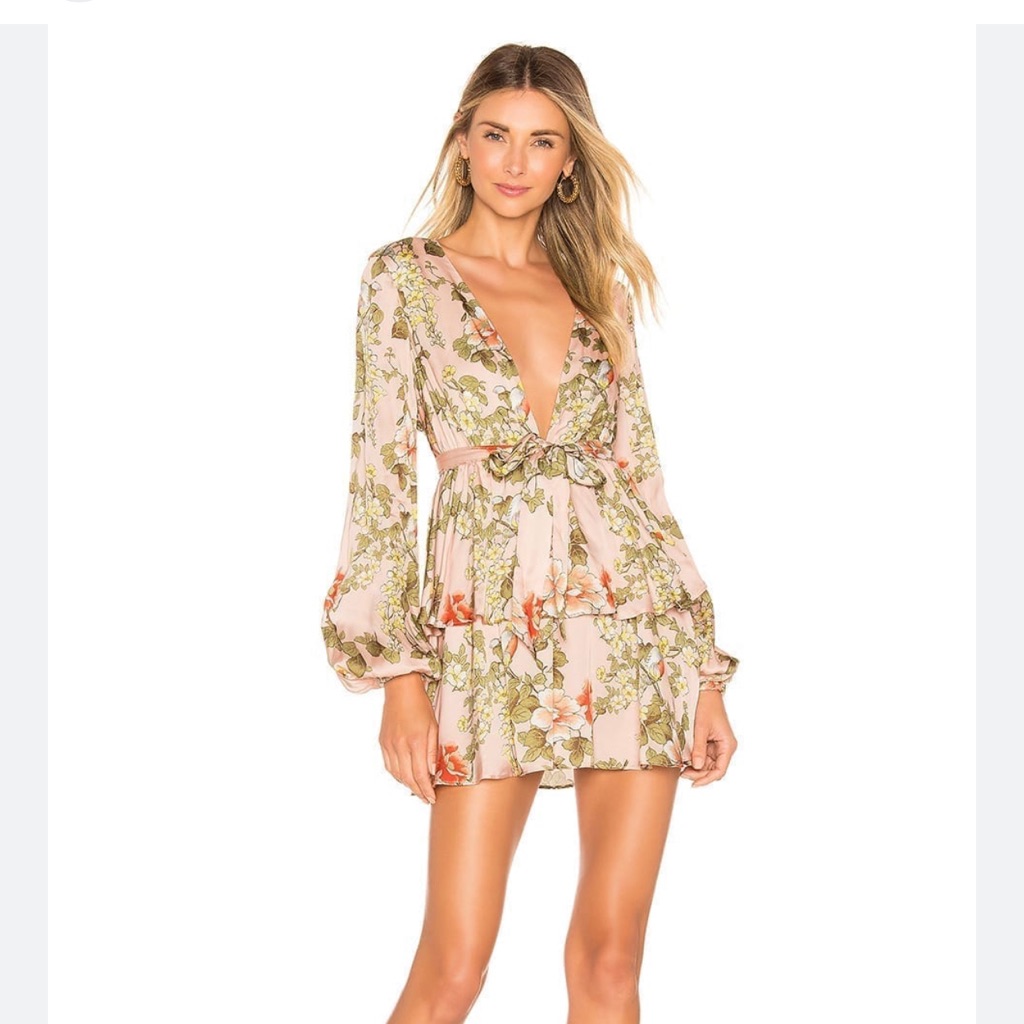 Berkshire Dress In Pink Bellbird Majorelle